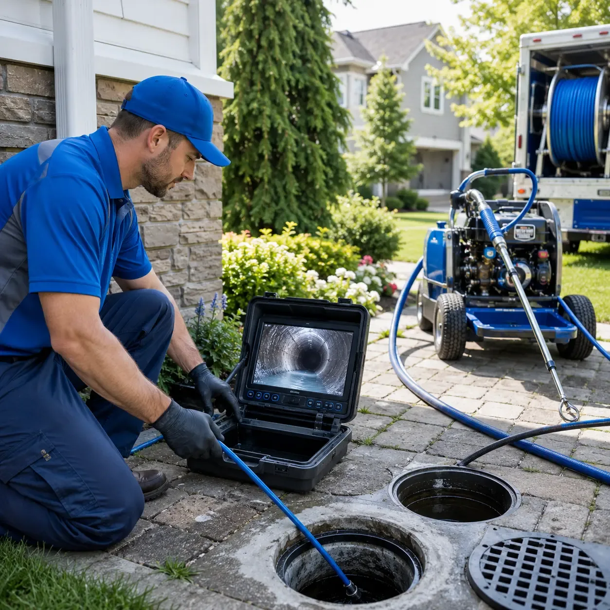 Outdoor drain cleaning professionals serving Marion, VA